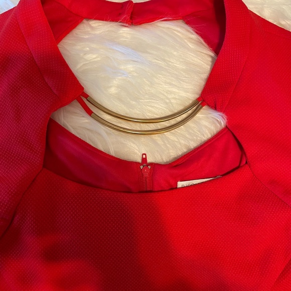 NWT - Bisou Bisou Fitted Dress with Gold Embellishment. Size 12. - Picture 4 of 5